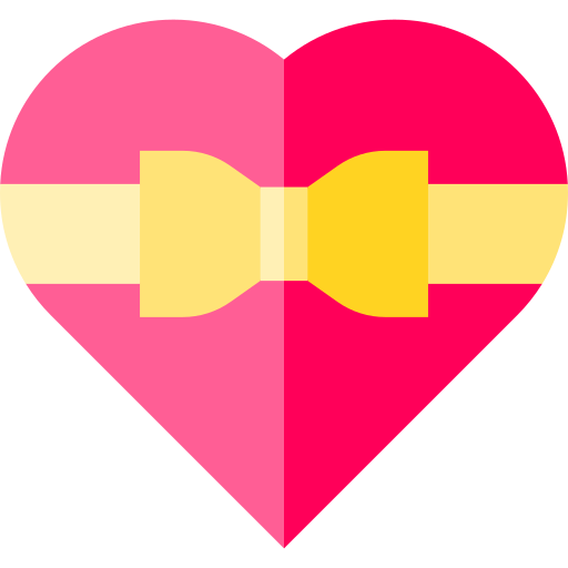 Heart Basic Straight Flat icon