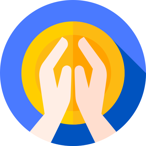 Meditation Flat Circular Flat icon