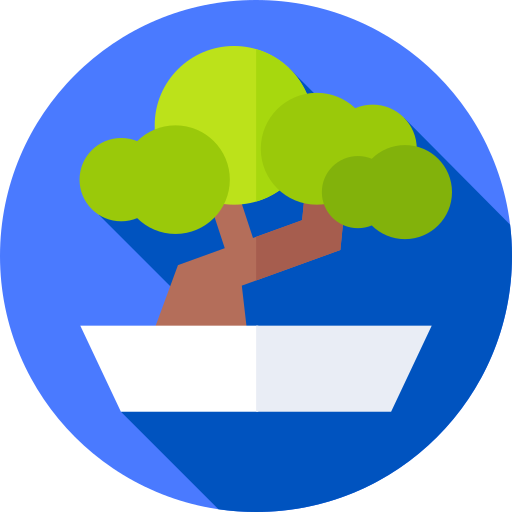 Bonsai Flat Circular Flat icon