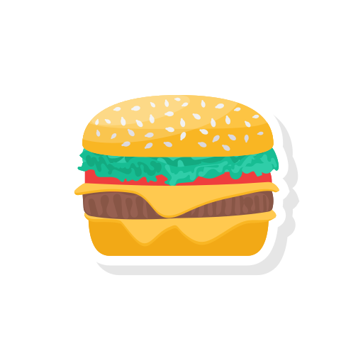 Stickers Hamburger – Stickers nourriture et restaurant gratuites