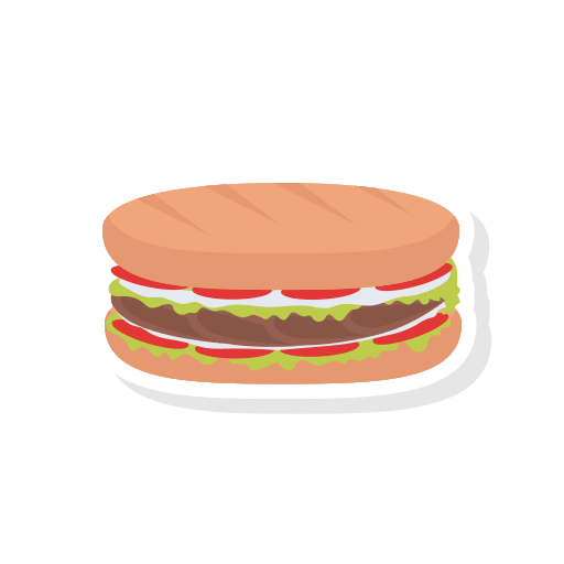 Stickers Hamburger – Stickers nourriture et restaurant gratuites