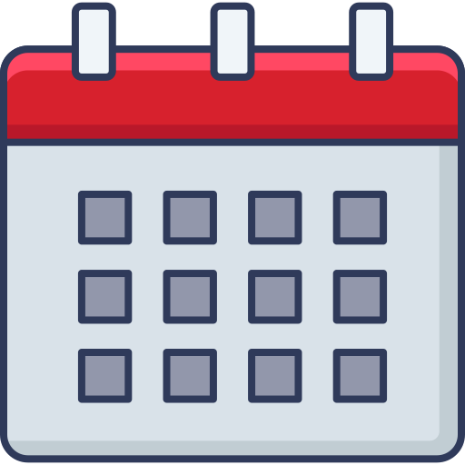 Calendar Dinosoft Lineal Color icon