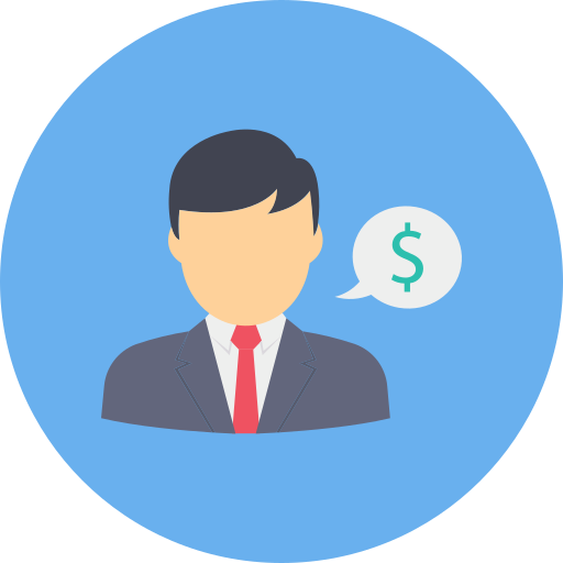 Businessman Dinosoft Circular icon