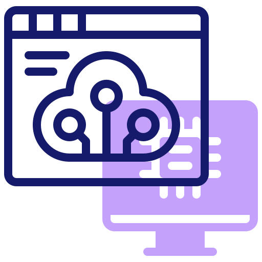 computación en la nube icono gratis