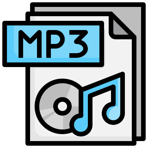 Mp3 file Surang Lineal Color icon