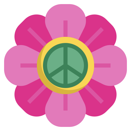 Hippie Flower PNG Transparent Images Free Download