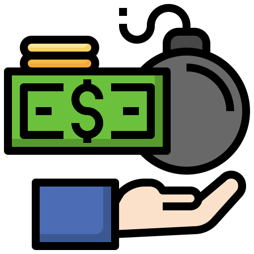 Debt free icon Debt free icon