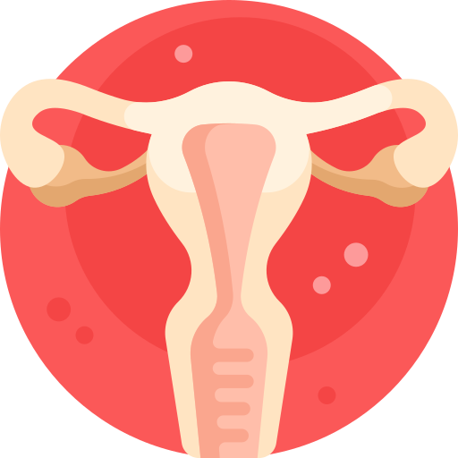 Uterus icon vector, filled flat sign, solid pictogram isolated on