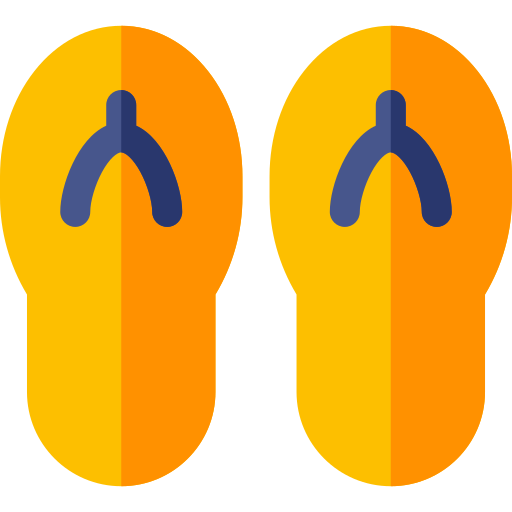 Flip flops Basic Rounded Flat icon