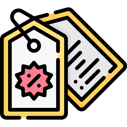 etiqueta de precio icono gratis