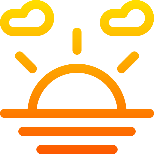 Sunrise Basic Gradient Lineal Color Icon