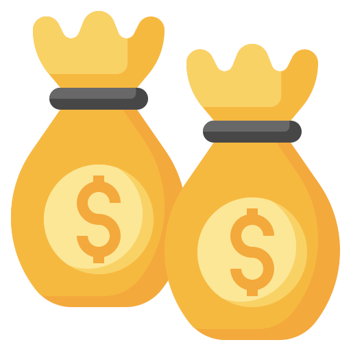 sac d'argent Icône gratuit