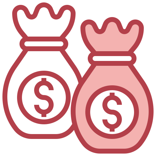 sac d'argent Icône gratuit