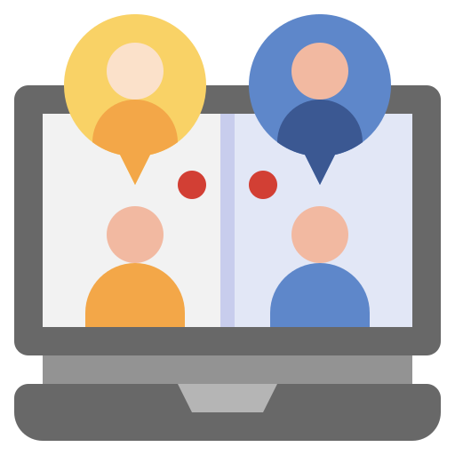 video conferencia icono gratis