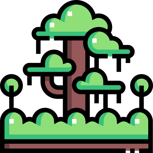 forêt tropicale Icône gratuit