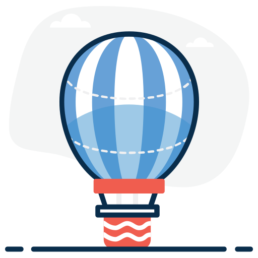 Hot Air Balloon Generic Outline Color Icon