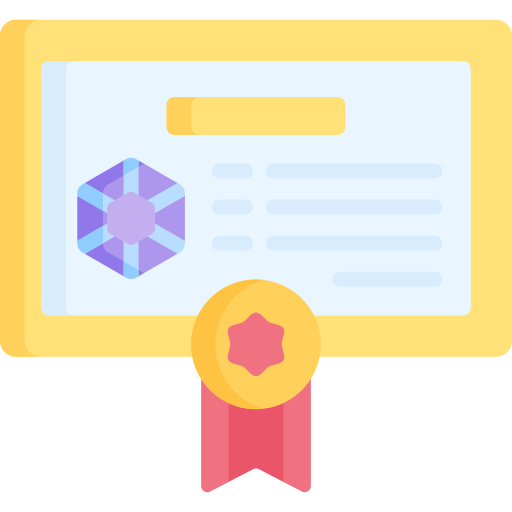 Certificate - free icon