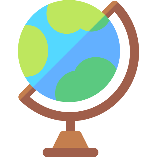 flat globe icon