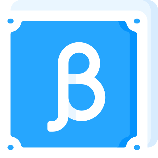 Beta - free icon
