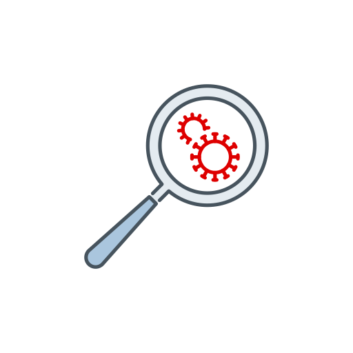 Virus search free icon