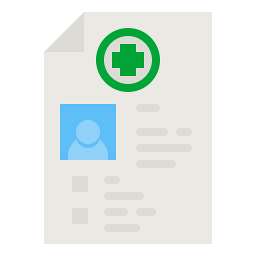 informe médico icono gratis