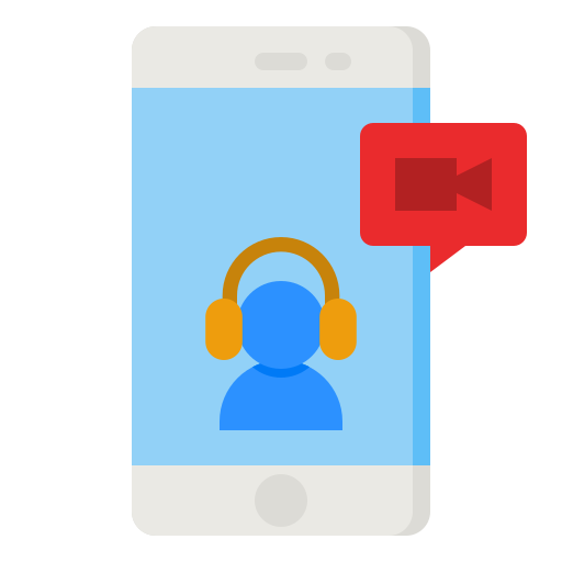 videollamada icono gratis