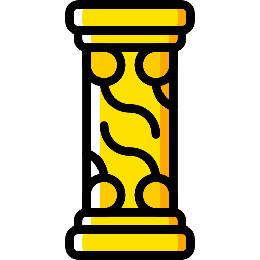 Column Basic Miscellany Yellow icon