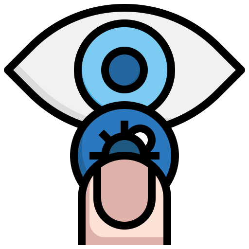 lentes de contacto icono gratis