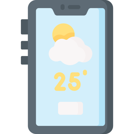 aplicación meteorológica icono gratis