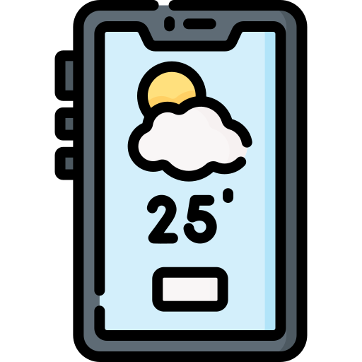 aplicación meteorológica icono gratis