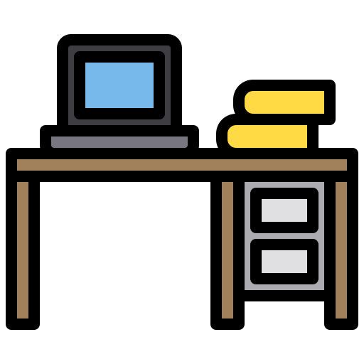 Desk - free icon