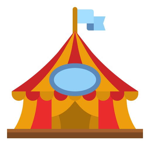 Circus tent - Free buildings icons