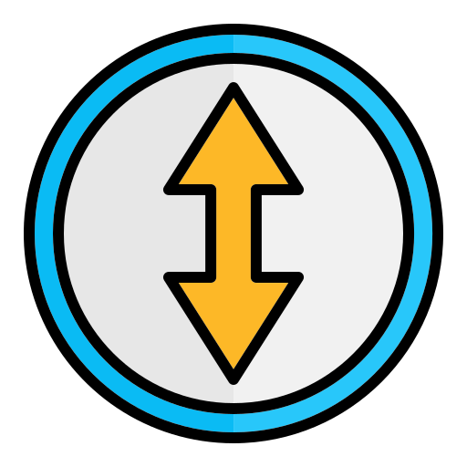 Up down Generic Outline Color icon