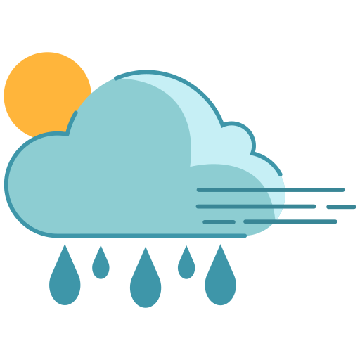 día lluvioso icono gratis