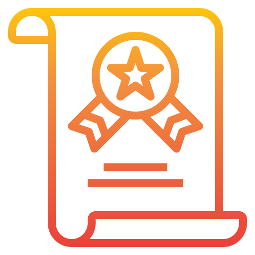 certificado icono gratis