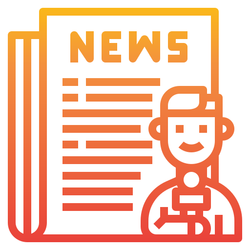 reportero de noticias icono gratis