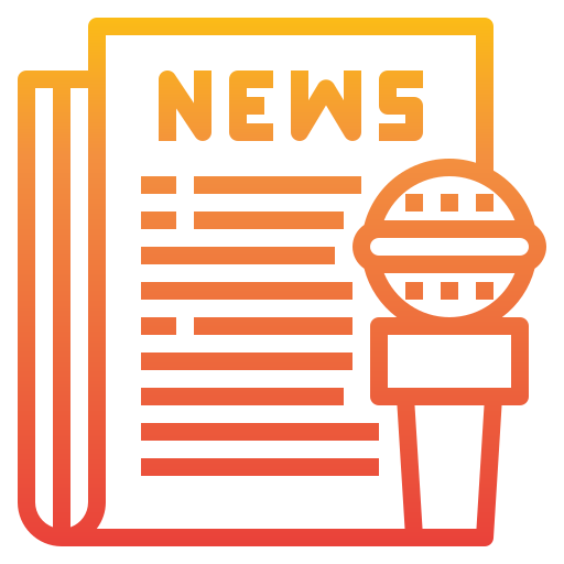 informe de noticias icono gratis