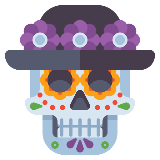 dia de muertos icono gratis