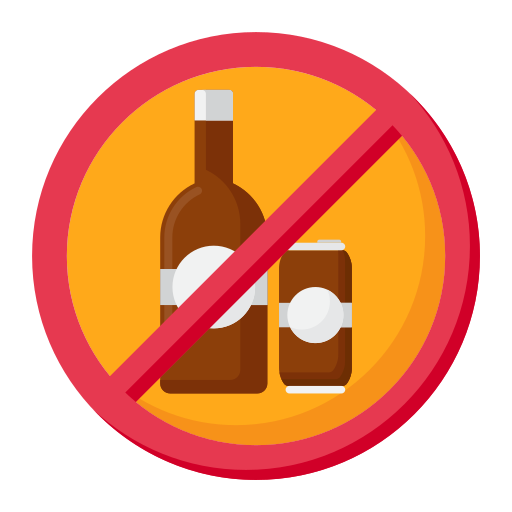 No alcohol - Free food and restaurant icons