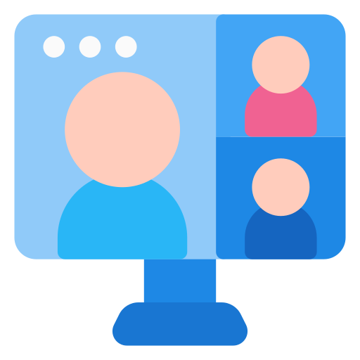 video conferencia icono gratis