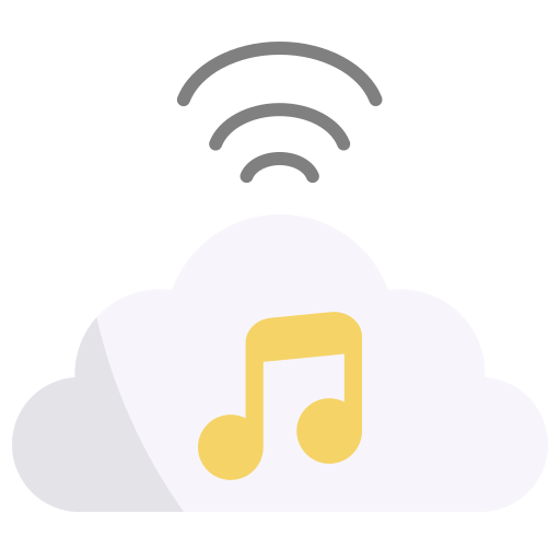 nube de música icono gratis