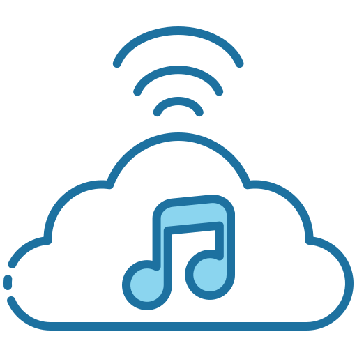 nube de música icono gratis