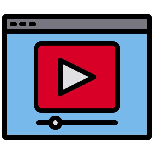 reproductor de video icono gratis