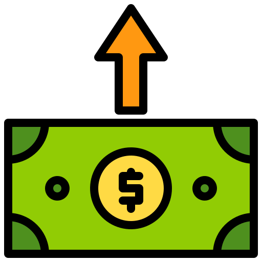 dinero en efectivo icono gratis