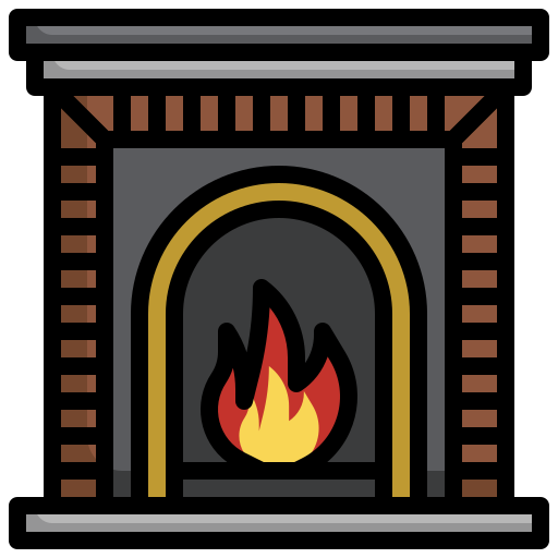 Fireplace free icon Fireplace free icon