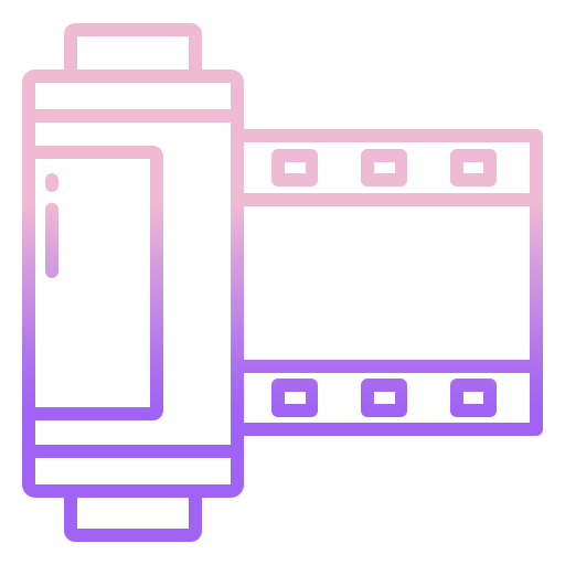 carrete de película icono gratis