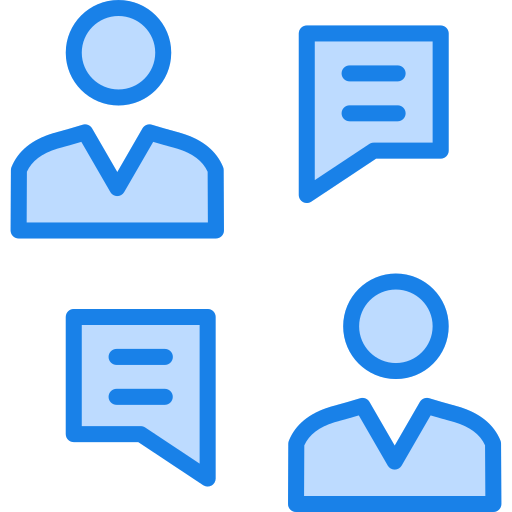 Discussion Generic Blue icon