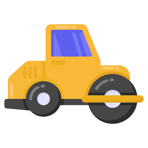 tractor de rodillos icono gratis