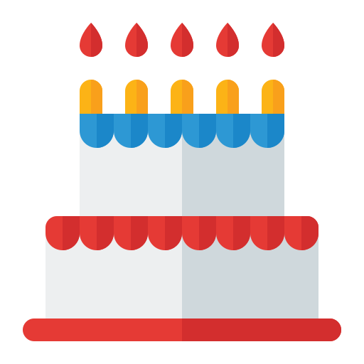 pastel de cumpleaños icono gratis