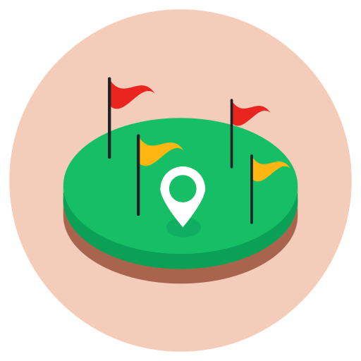 campo de golf icono gratis